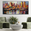 Quadro Stampa su Tela Porto urbano - CupidoDesign