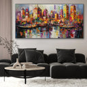 Quadro Stampa su Tela Porto urbano - CupidoDesign