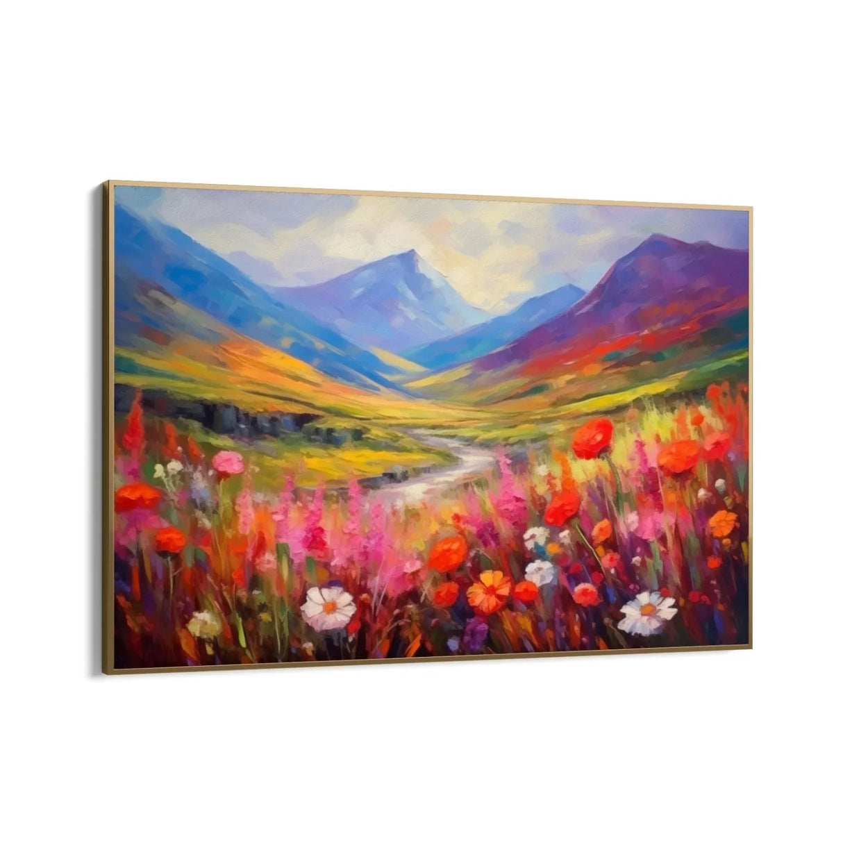 Quadro Stampa su Tela Prato Fiabesco - CupidoDesign