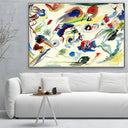 Quadro Stampa su Tela Primo acquerello astratto, Wassily Kandinsky - CupidoDesign