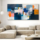 Quadro Stampa su Tela Prospettive blu - CupidoDesign