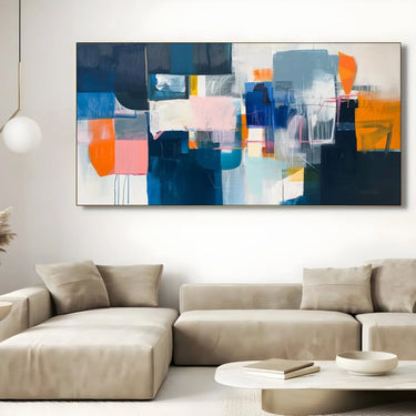Quadro Stampa su Tela Prospettive blu - CupidoDesign