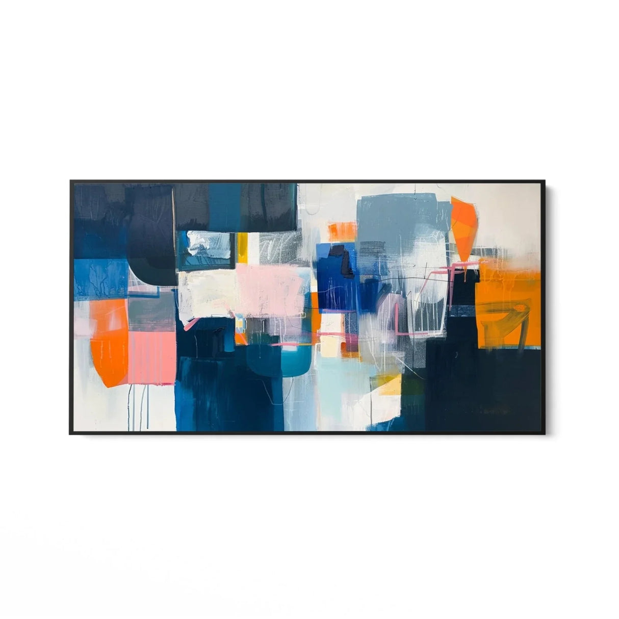 Quadro Stampa su Tela Prospettive blu - CupidoDesign