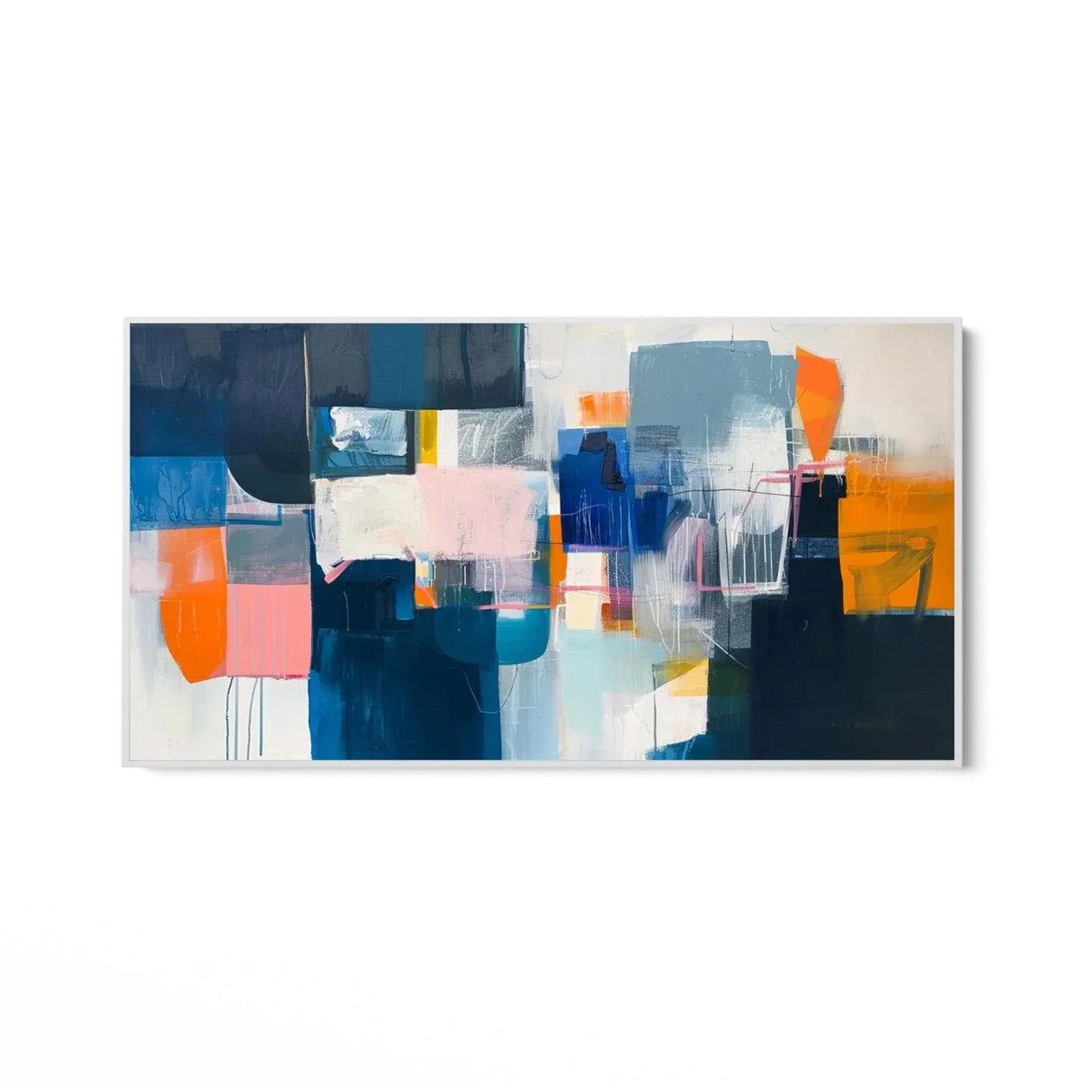 Quadro Stampa su Tela Prospettive blu - CupidoDesign