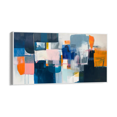 Quadro Stampa su Tela Prospettive blu - CupidoDesign