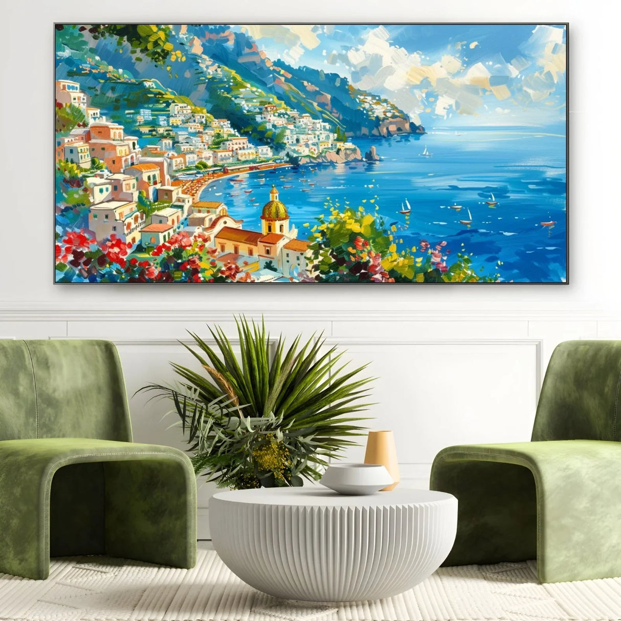 Quadro Stampa su Tela Prospettive di Positano - CupidoDesign
