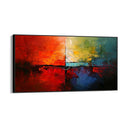 Quadro Stampa su Tela Prospetto rosso - CupidoDesign