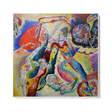 Quadro Stampa su Tela Quadro con macchia rossa, Wassily Kandinsky - CupidoDesign