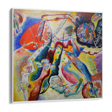 Quadro Stampa su Tela Quadro con macchia rossa, Wassily Kandinsky - CupidoDesign