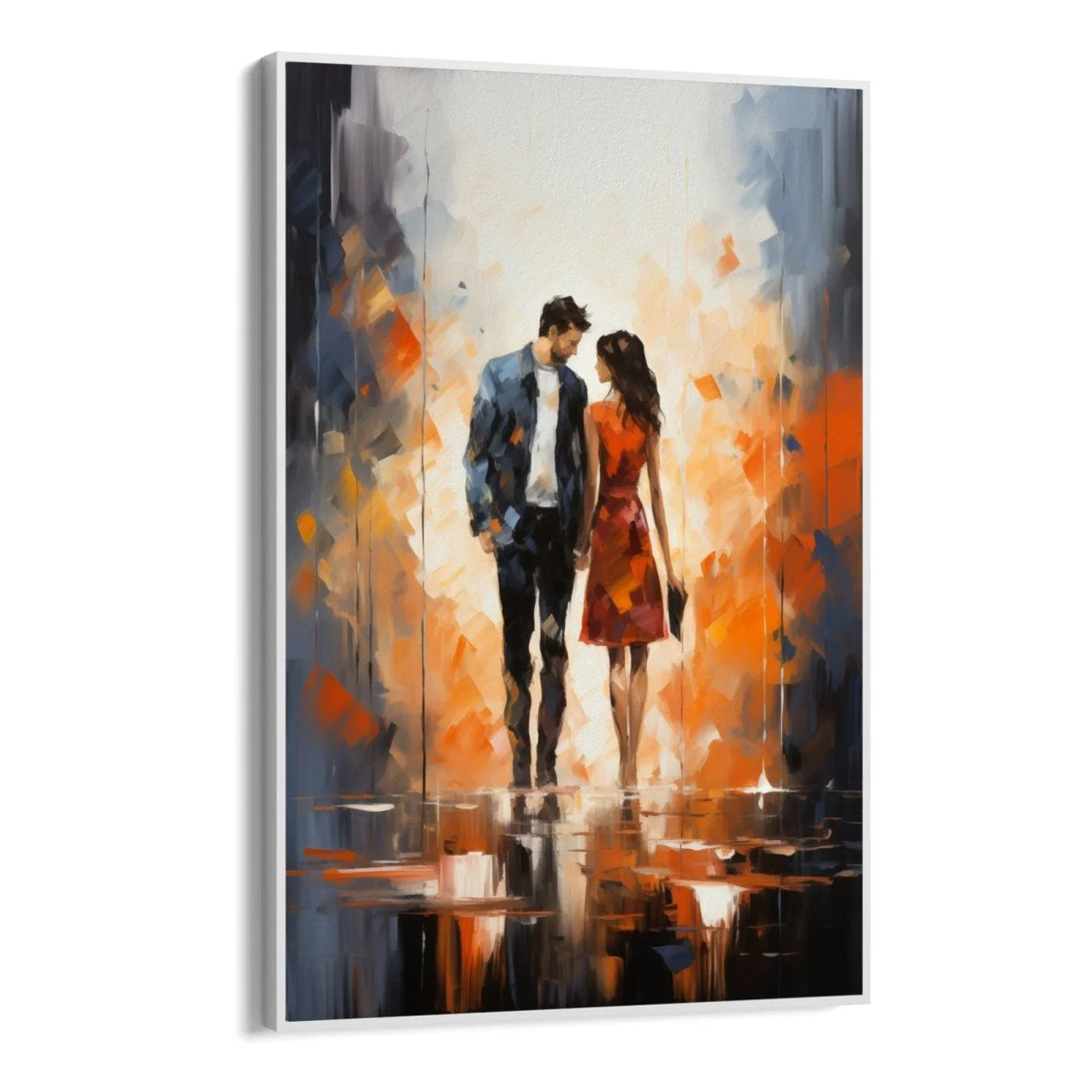 Quadro Stampa su Tela Questione di Sguardi - CupidoDesign
