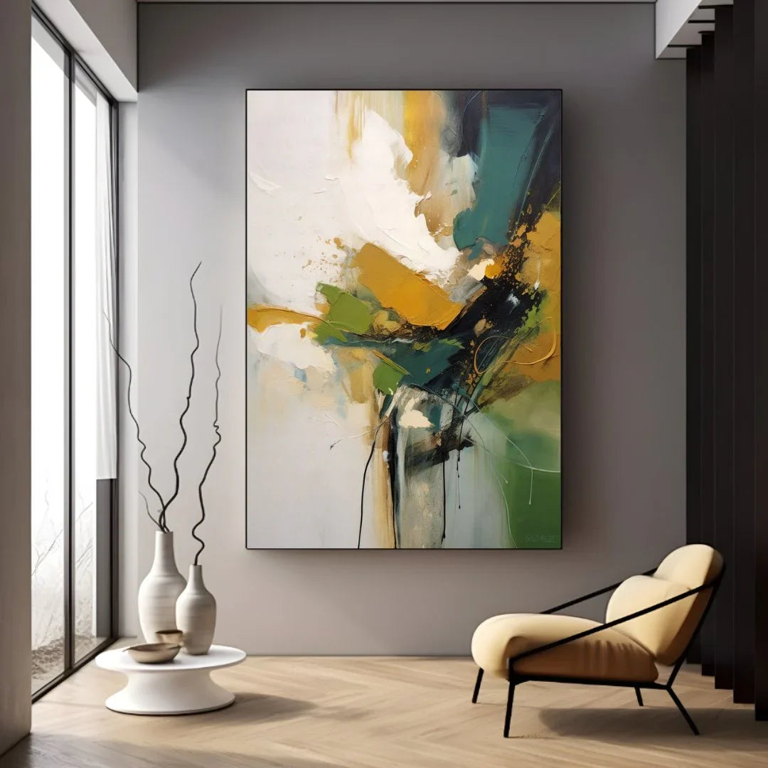 Quadro Stampa su Tela Radiosità Verde - CupidoDesign