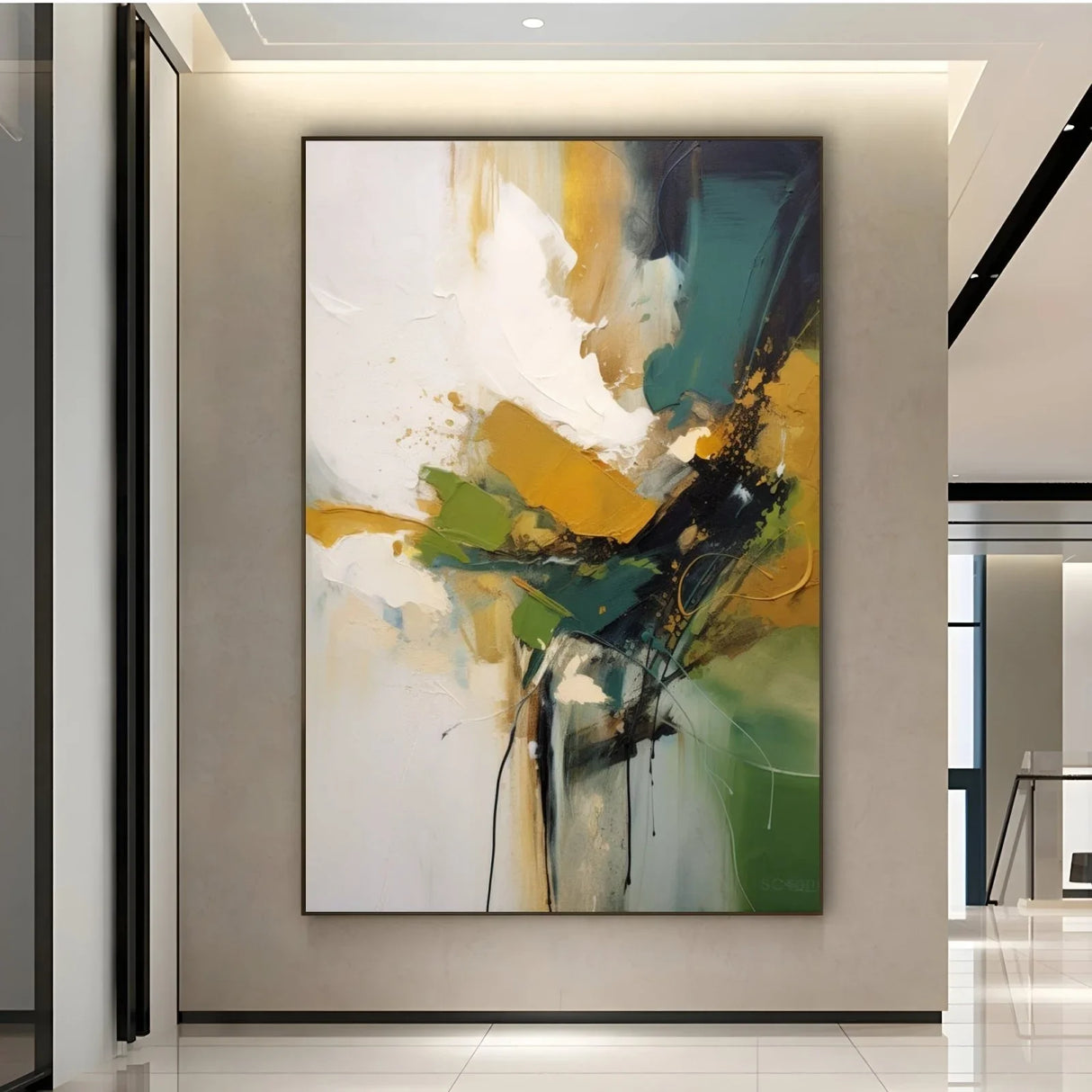 Quadro Stampa su Tela Radiosità Verde - CupidoDesign