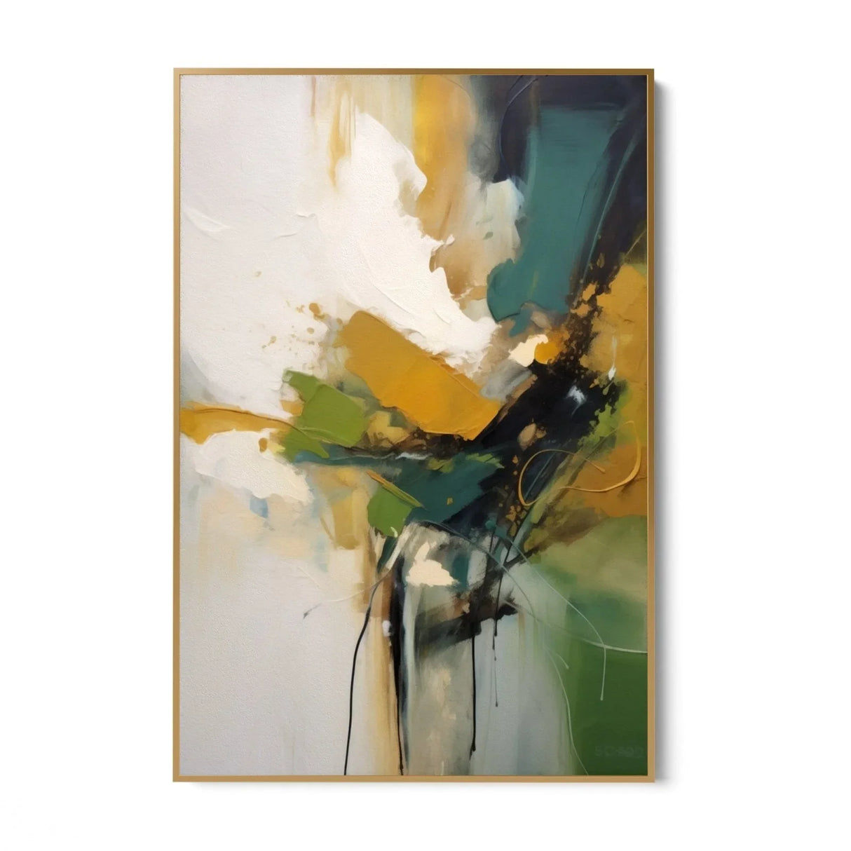 Quadro Stampa su Tela Radiosità Verde - CupidoDesign