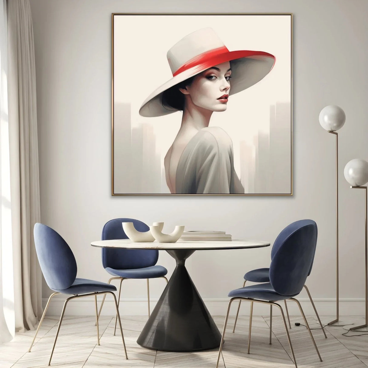 Quadro Stampa su Tela Raffinatezza essenziale - CupidoDesign