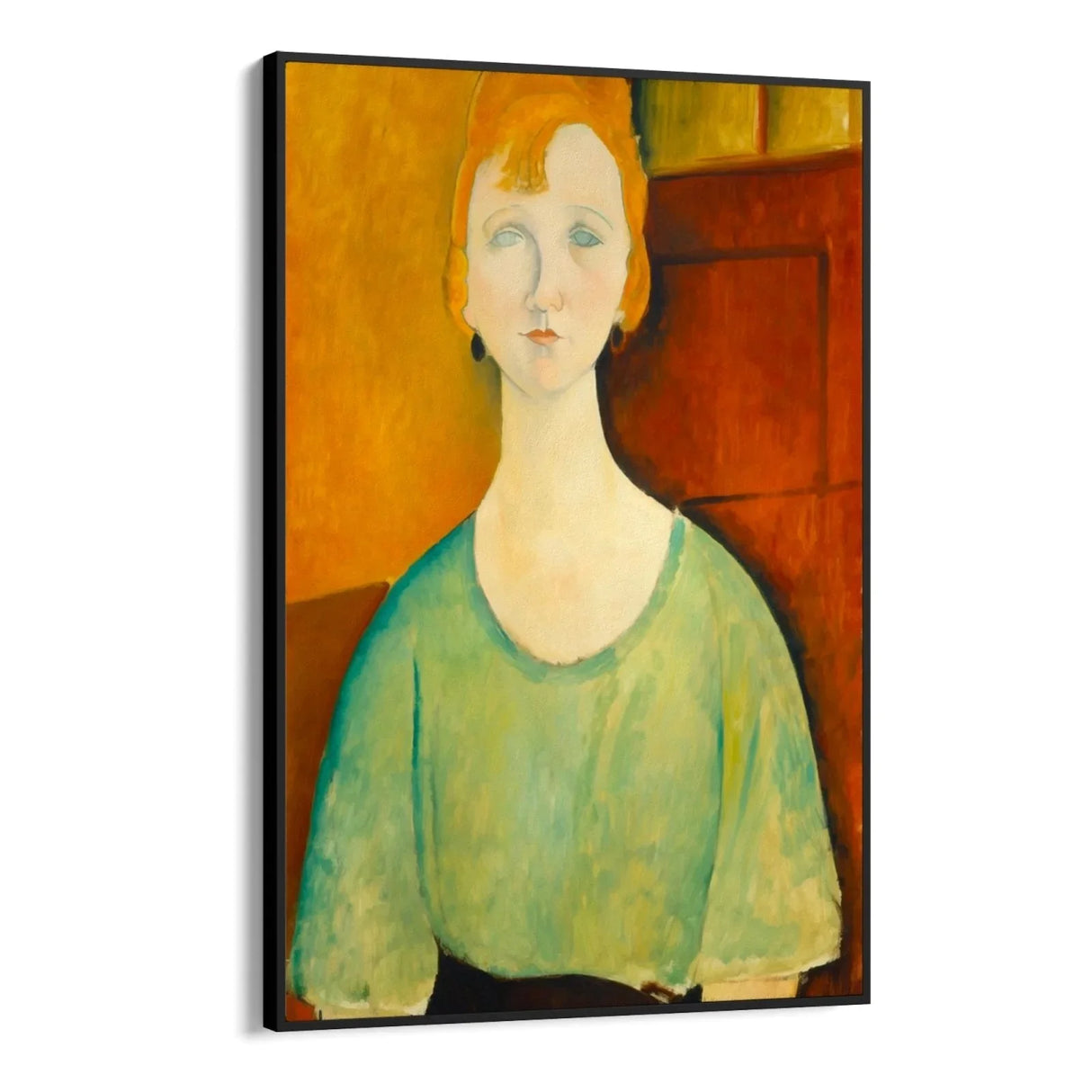 Quadro Stampa su Tela Ragazza in una camicetta verde, Amedeo Modigliani - CupidoDesign