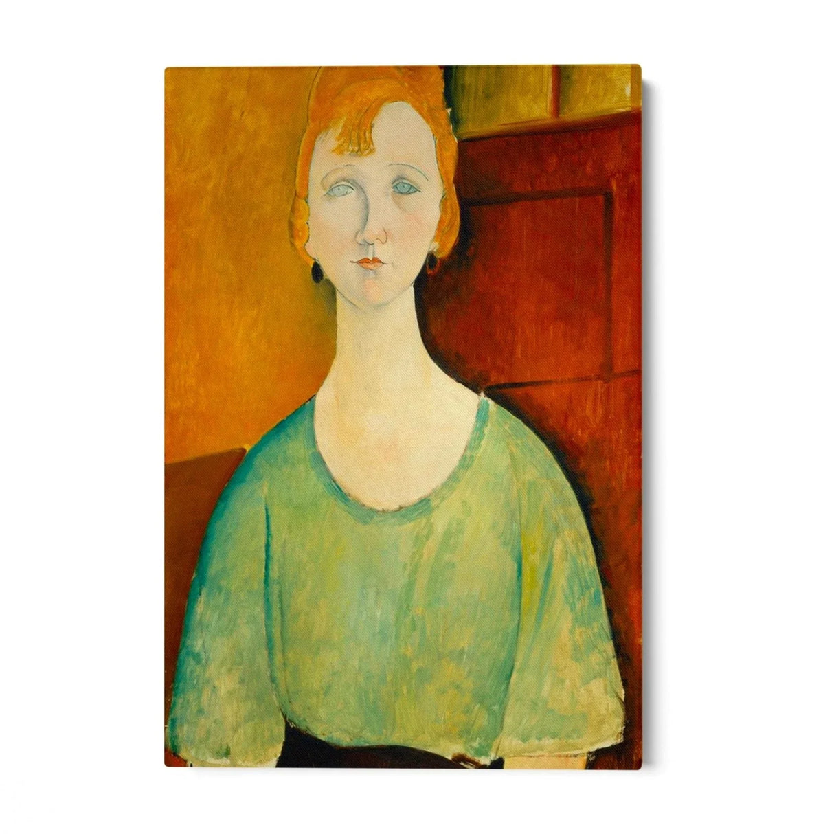 Quadro Stampa su Tela Ragazza in una camicetta verde, Amedeo Modigliani - CupidoDesign