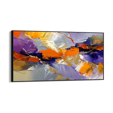 Quadro Stampa su Tela Rapsodia Viola - CupidoDesign