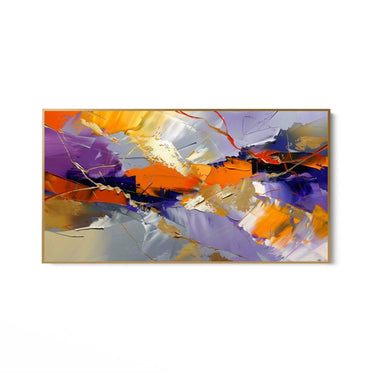 Quadro Stampa su Tela Rapsodia Viola - CupidoDesign