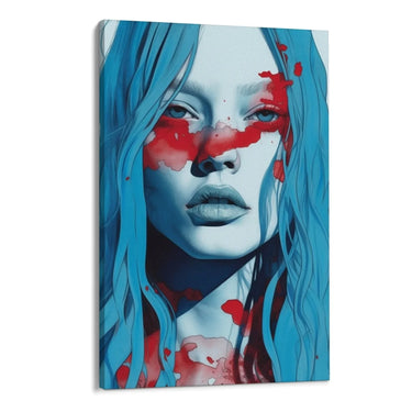 Quadro Stampa su Tela Red Ink - CupidoDesign