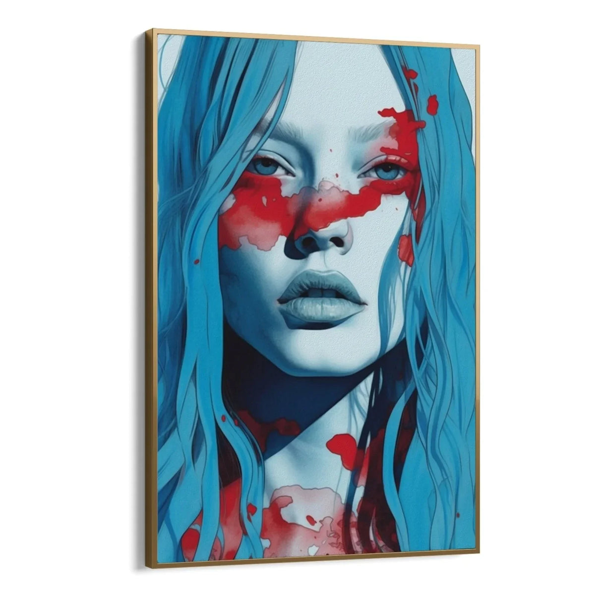 Quadro Stampa su Tela Red Ink - CupidoDesign