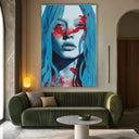 Quadro Stampa su Tela Red Ink - CupidoDesign