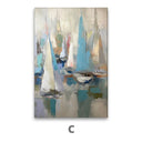 Quadro Stampa su Tela Regata astratta - CupidoDesign