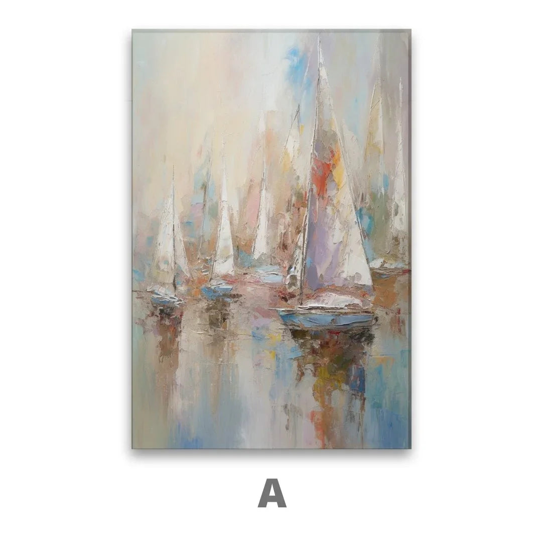 Quadro Stampa su Tela Regata astratta - CupidoDesign
