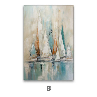 Quadro Stampa su Tela Regata astratta - CupidoDesign