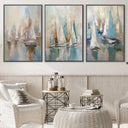 Quadro Stampa su Tela Regata astratta - CupidoDesign