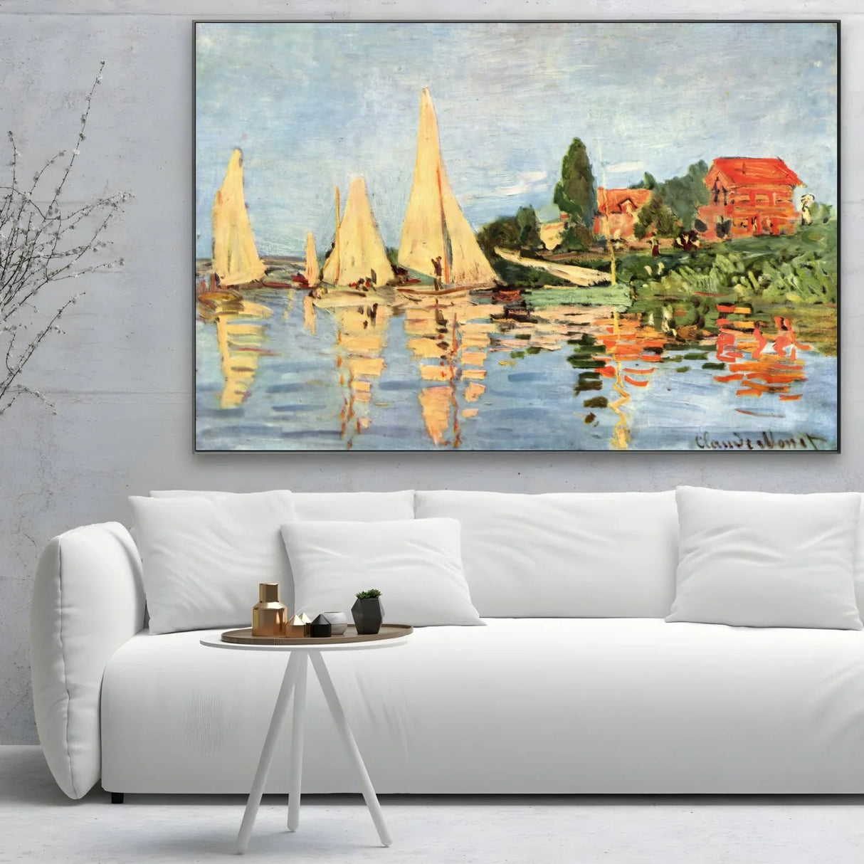 Quadro Stampa su Tela Regate ad Argenteuil - Claude Monet - CupidoDesign