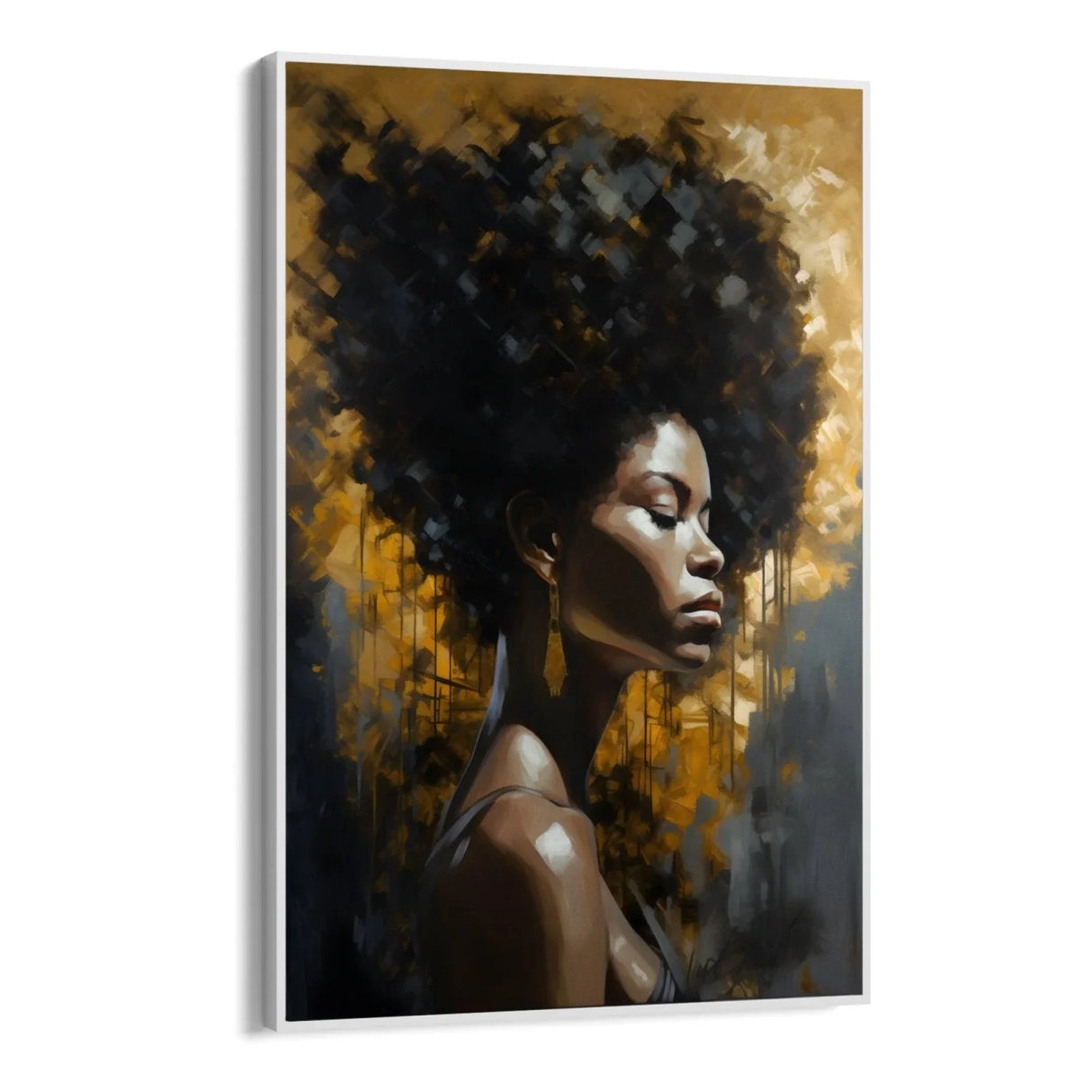 Quadro Stampa su Tela Regina Dorata - CupidoDesign