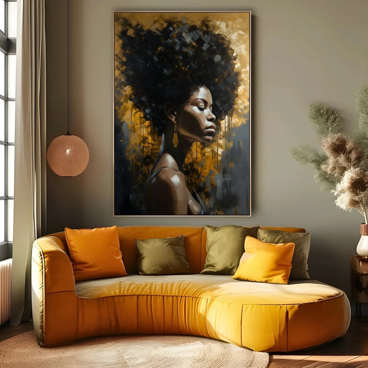 Quadro Stampa su Tela Regina Dorata - CupidoDesign