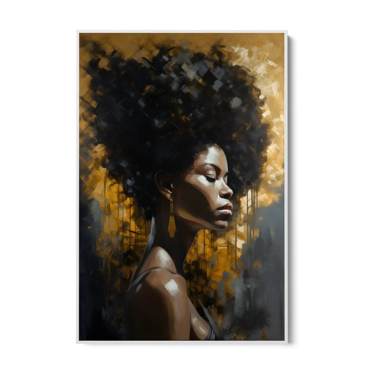 Quadro Stampa su Tela Regina Dorata - CupidoDesign