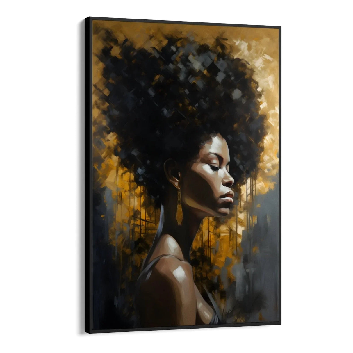 Quadro Stampa su Tela Regina Dorata - CupidoDesign