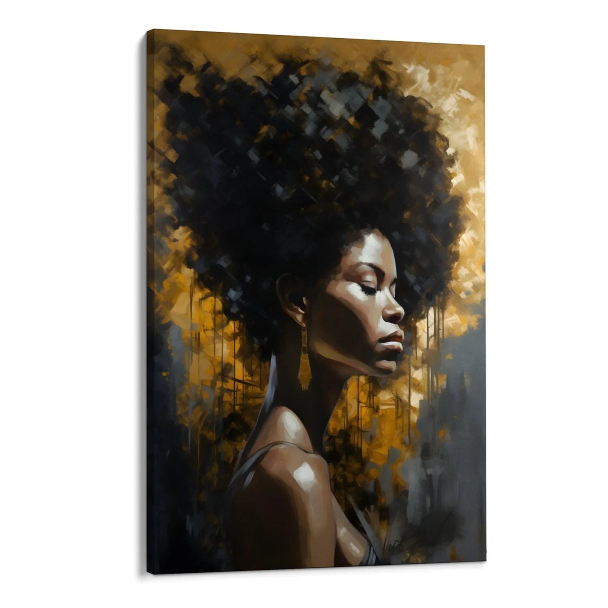 Quadro Stampa su Tela Regina Dorata - CupidoDesign