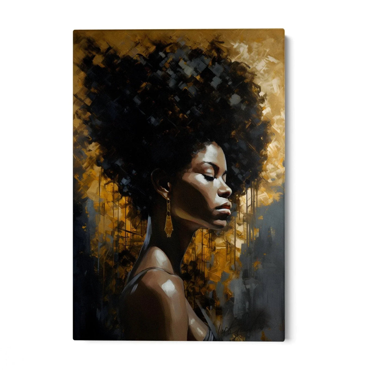 Quadro Stampa su Tela Regina Dorata - CupidoDesign
