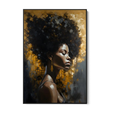 Quadro Stampa su Tela Regina Dorata - CupidoDesign