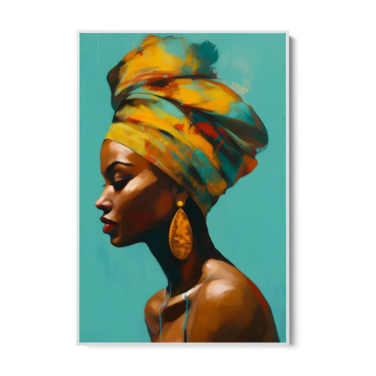 Quadro Stampa su Tela Ricomposizione Colorata - CupidoDesign