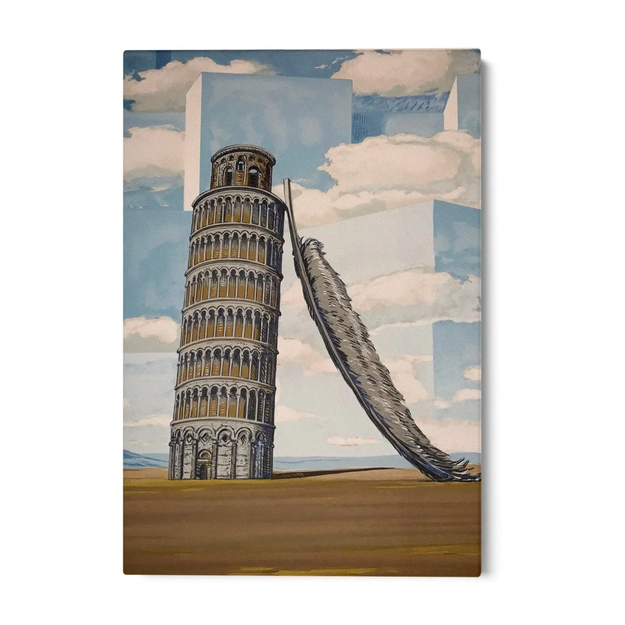 Quadro Stampa su Tela Ricordi di viaggio, Rene Magritte - CupidoDesign