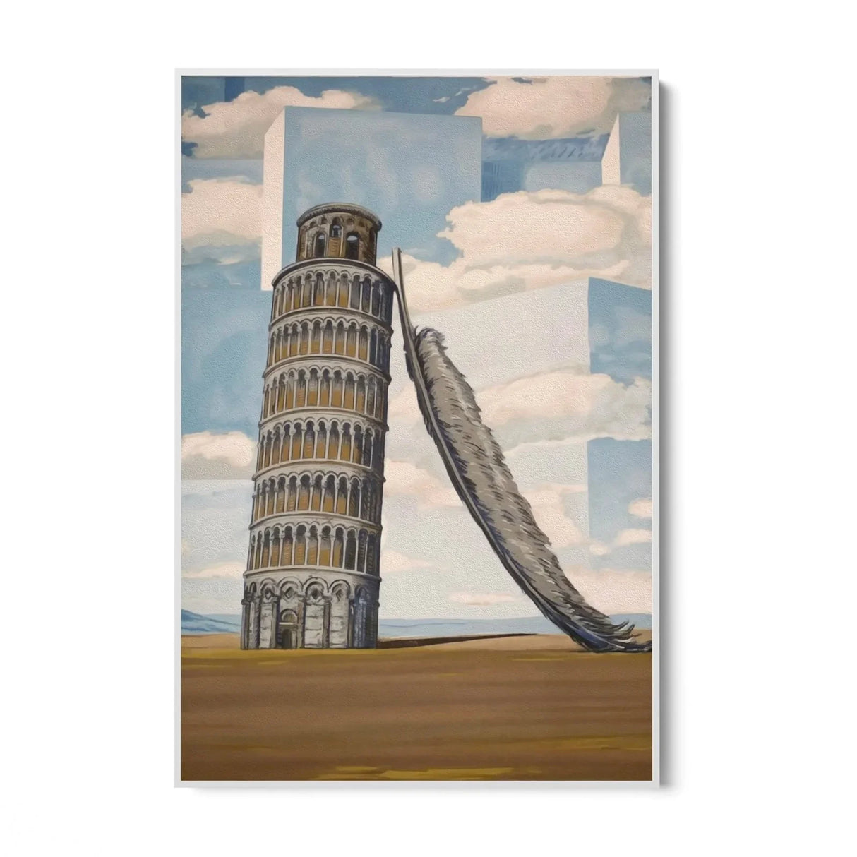 Quadro Stampa su Tela Ricordi di viaggio, Rene Magritte - CupidoDesign