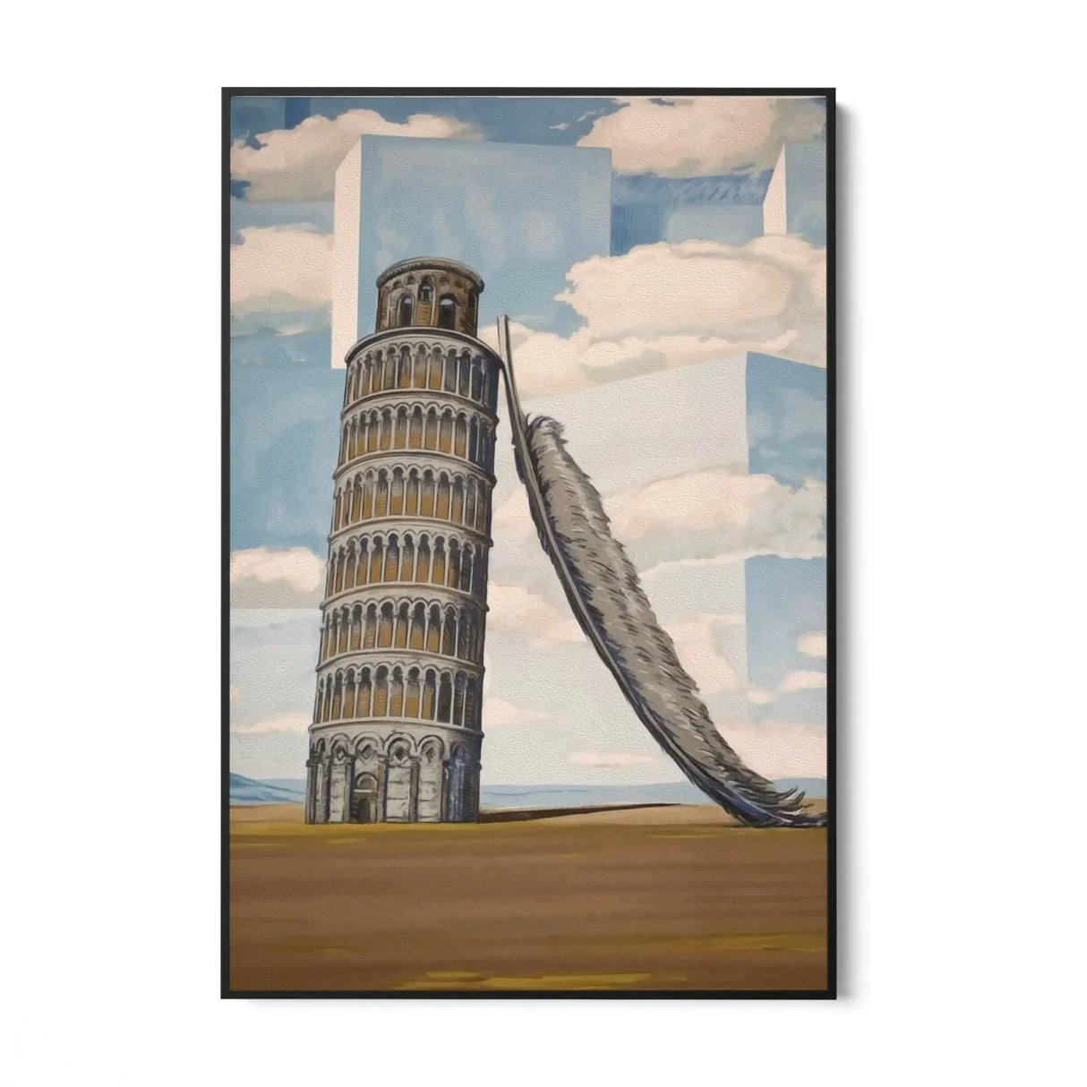 Quadro Stampa su Tela Ricordi di viaggio, Rene Magritte - CupidoDesign