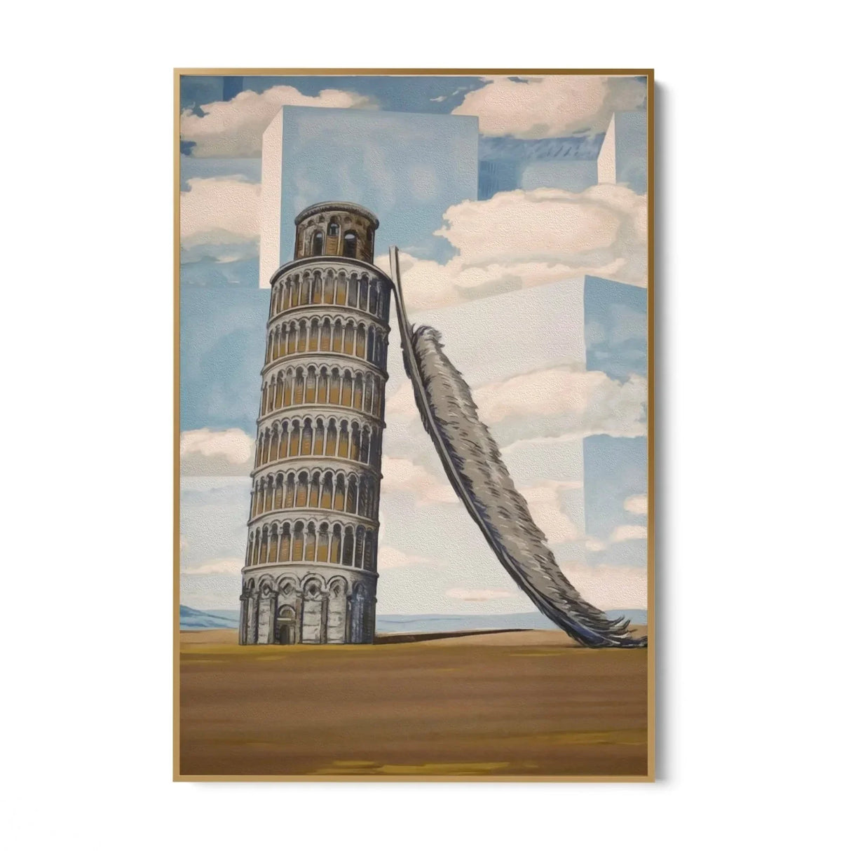 Quadro Stampa su Tela Ricordi di viaggio, Rene Magritte - CupidoDesign