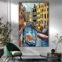 Quadro Stampa su Tela Riflessi di Amsterdam, Paesi Bassi - CupidoDesign