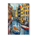 Quadro Stampa su Tela Riflessi di Amsterdam, Paesi Bassi - CupidoDesign