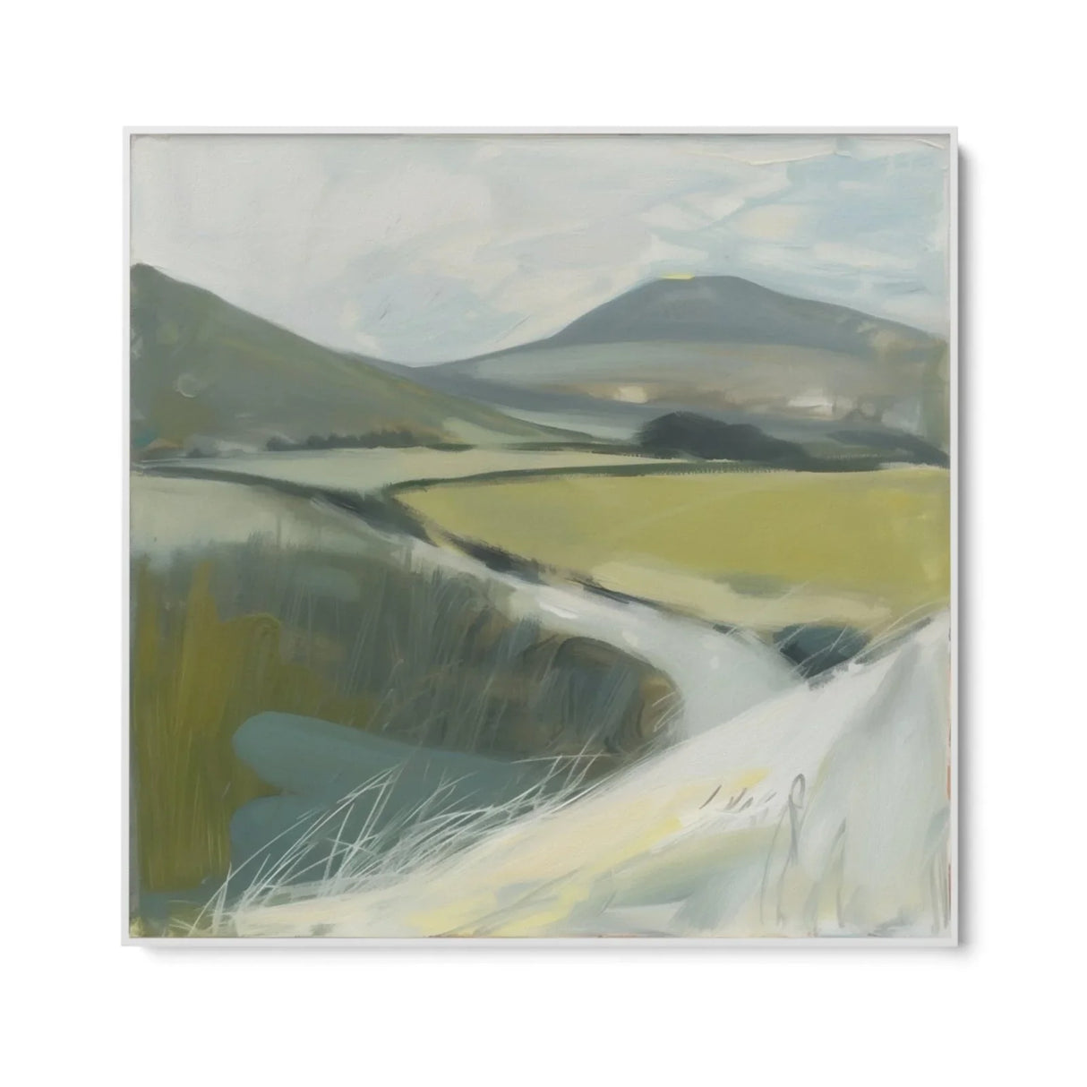 Quadro Stampa su Tela Riflessi di Collina - CupidoDesign