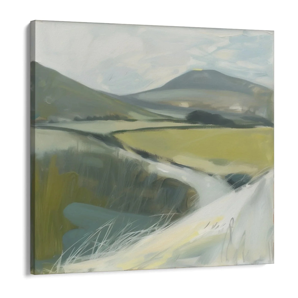 Quadro Stampa su Tela Riflessi di Collina - CupidoDesign
