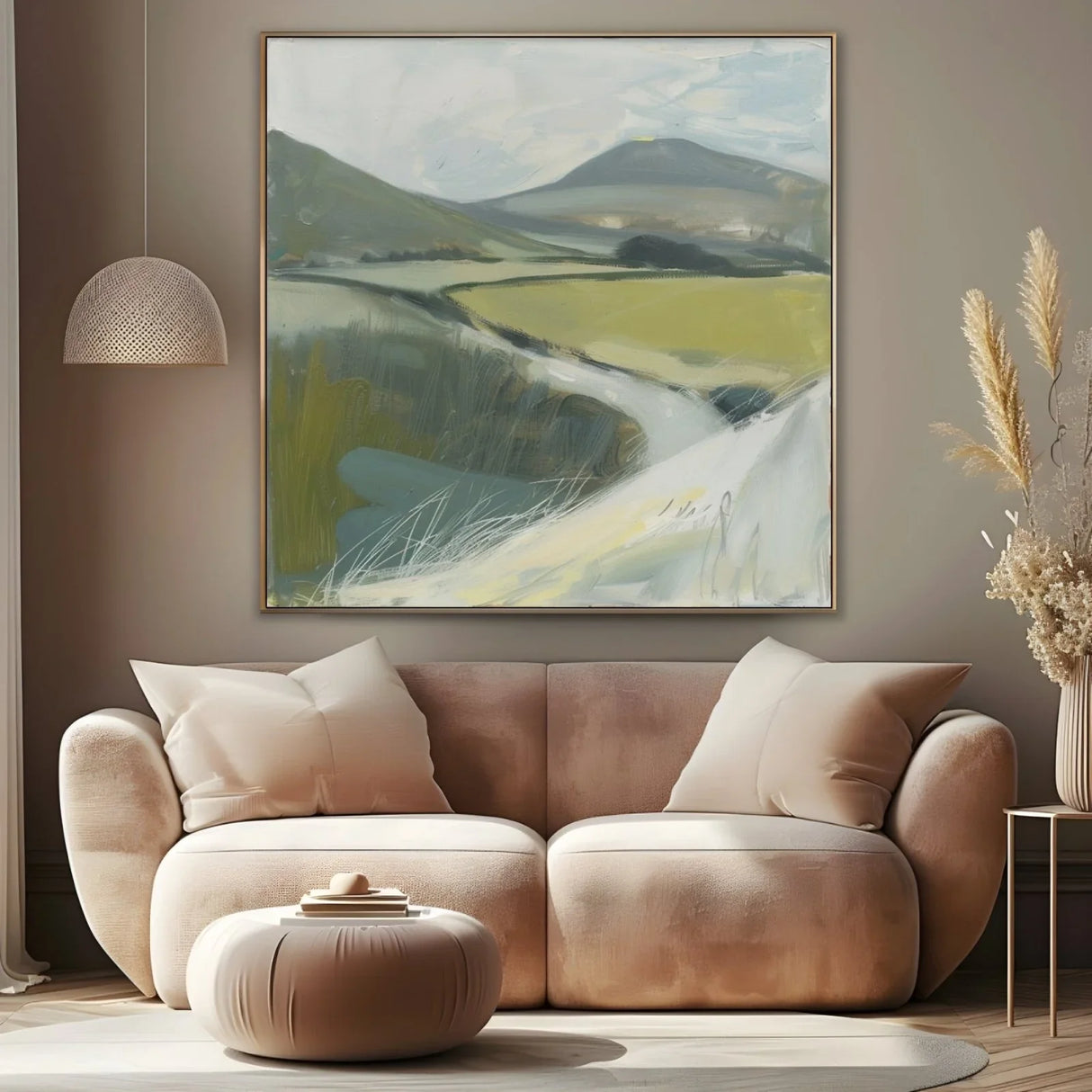 Quadro Stampa su Tela Riflessi di Collina - CupidoDesign