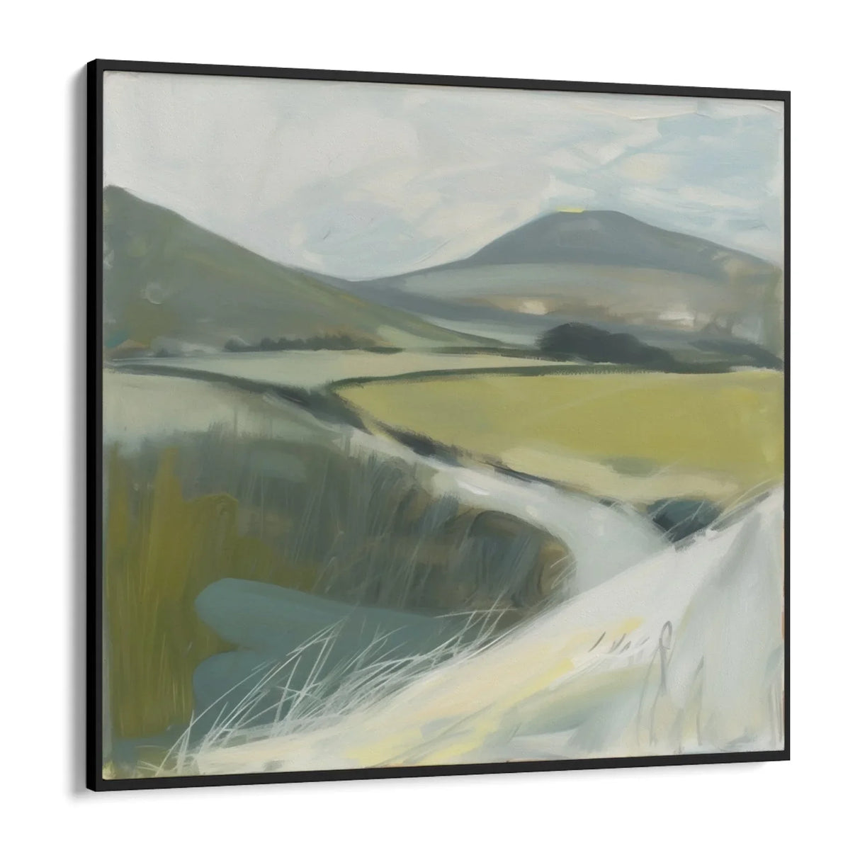 Quadro Stampa su Tela Riflessi di Collina - CupidoDesign