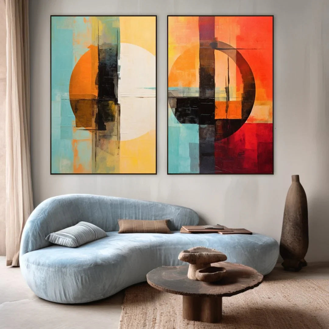 Quadro Stampa su Tela Riflessi Divergenti - CupidoDesign