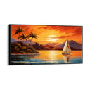 Quadro Stampa su Tela Riflessi Dorati sul Lago - CupidoDesign